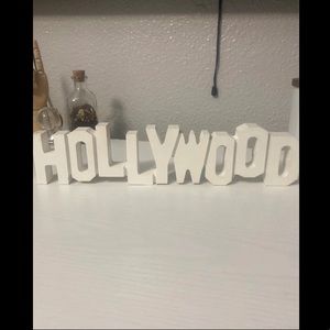 mini hollywood sign